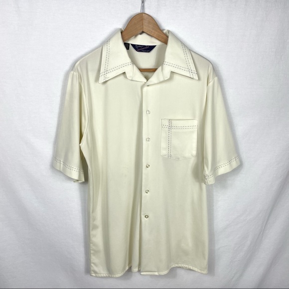 Vintage Essley Innovations Mens Button Down Dress Shirt XL Top Casual Golf - Picture 2 of 15